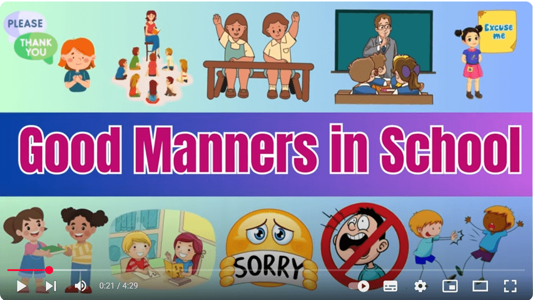 Theme 1 - Good Manners in School